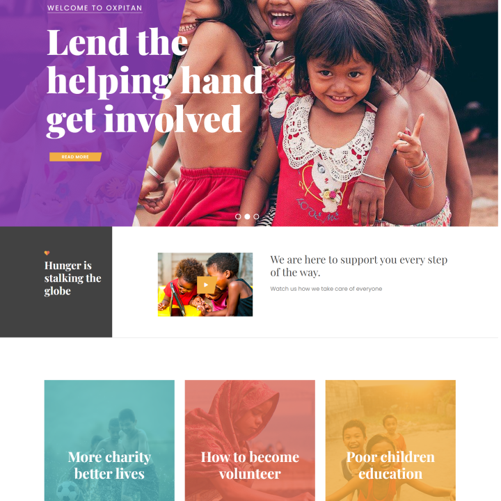 Non Profit Organization website